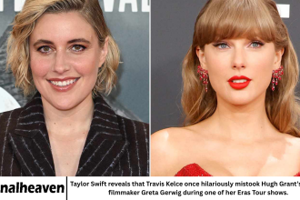 Taylor Swift reveals that Travis Kelce once hilariously mistook Hugh Grant’s wife for filmmaker Greta Gerwig during one of her Eras Tour shows.