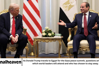 As Donald Trump travels to Egypt for the Gaza peace summit, questions arise about which world leaders will attend and who has chosen to stay away.