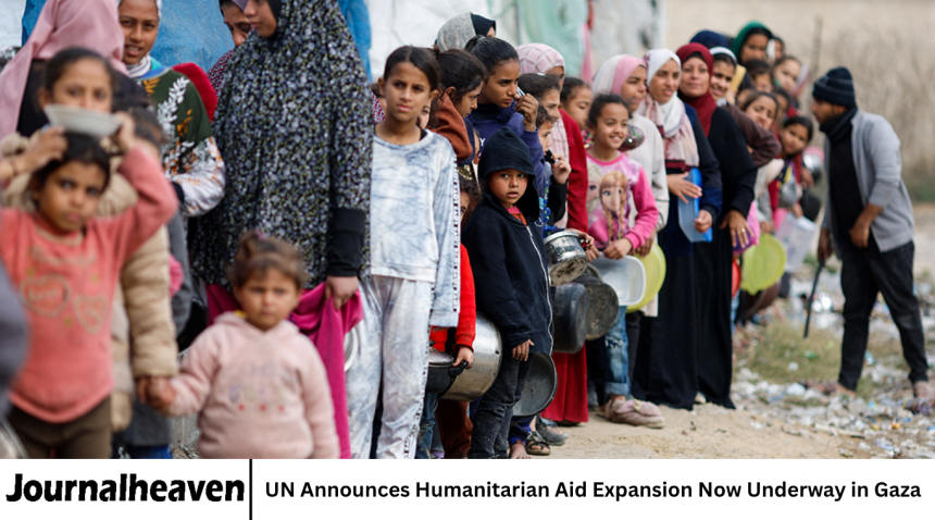 UN Announces Humanitarian Aid Expansion Now Underway in Gaza