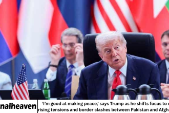 ‘I’m good at making peace,’ says Trump as he shifts focus to easing rising tensions and border clashes between Pakistan and Afghanistan.