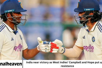 India near victory as West Indies’ Campbell and Hope put up late resistance