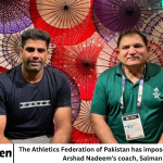 The Athletics Federation of Pakistan has imposed a lifetime ban on Arshad Nadeem’s coach, Salman Butt.