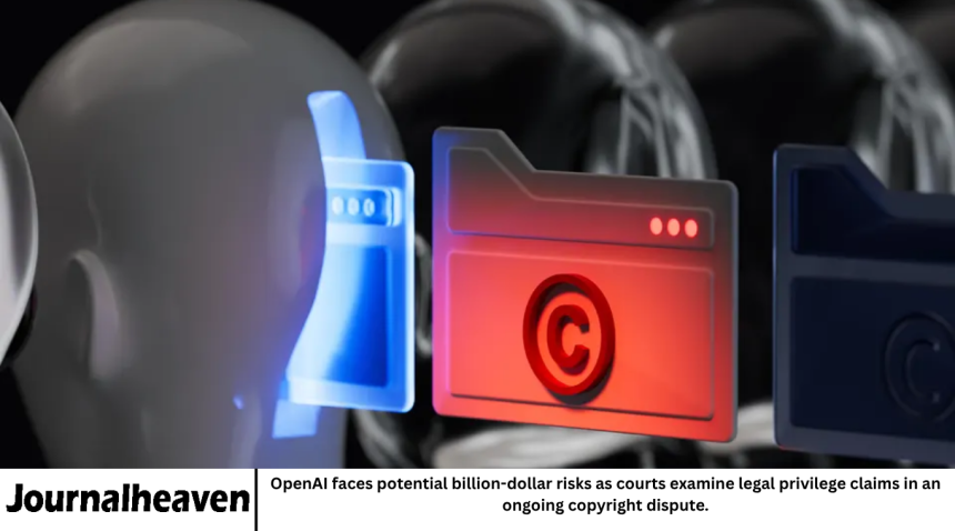 OpenAI faces potential billion-dollar risks as courts examine legal privilege claims in an ongoing copyright dispute.